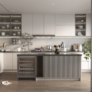 Tủ Bếp Kết Hợp Bàn Đảo
