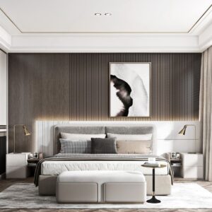 Mẫu Phòng Ngủ Màu Trắng Đen Độc Đáo